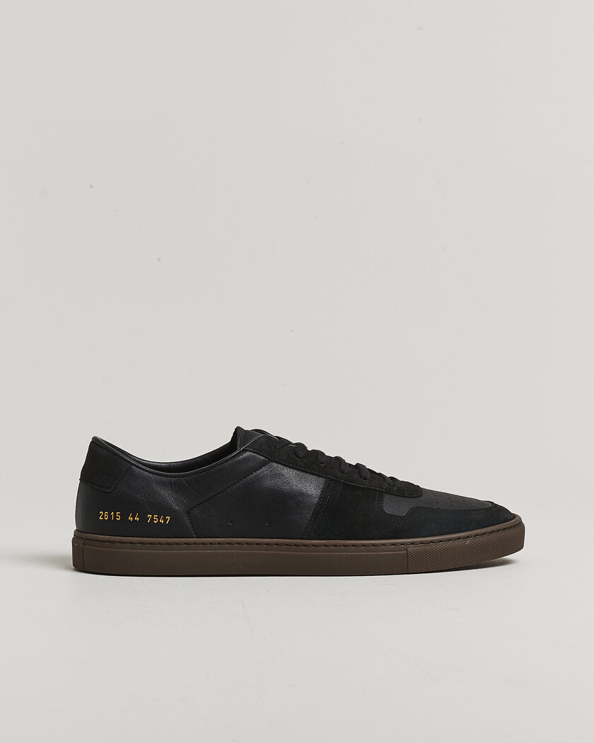 Common Projects Bball Duo Leather Sneaker Black – Musta