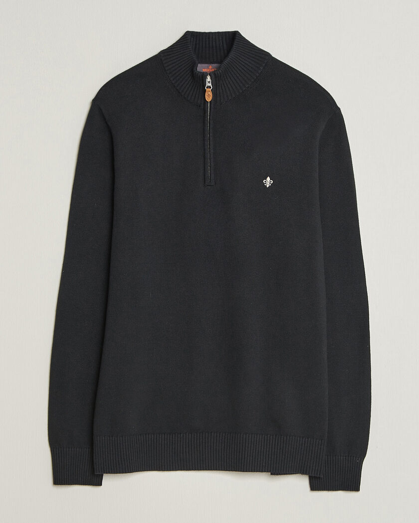 Morris Darmon Half Zip Black – Musta