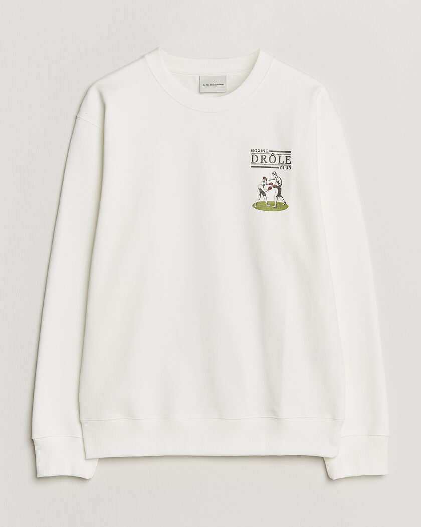 Drôle de Monsieur Boxers Sweatshirt Off White – Valkoinen