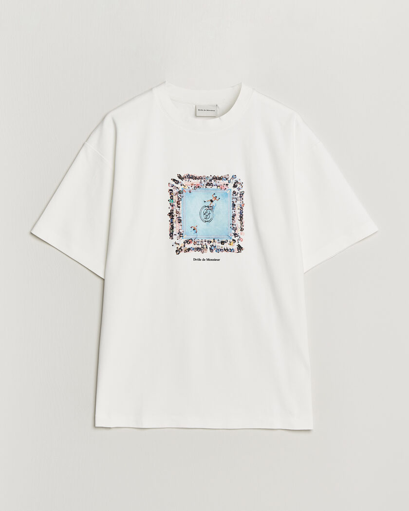 Drôle de Monsieur Boxers Ring T-Shirt Off White – Valkoinen
