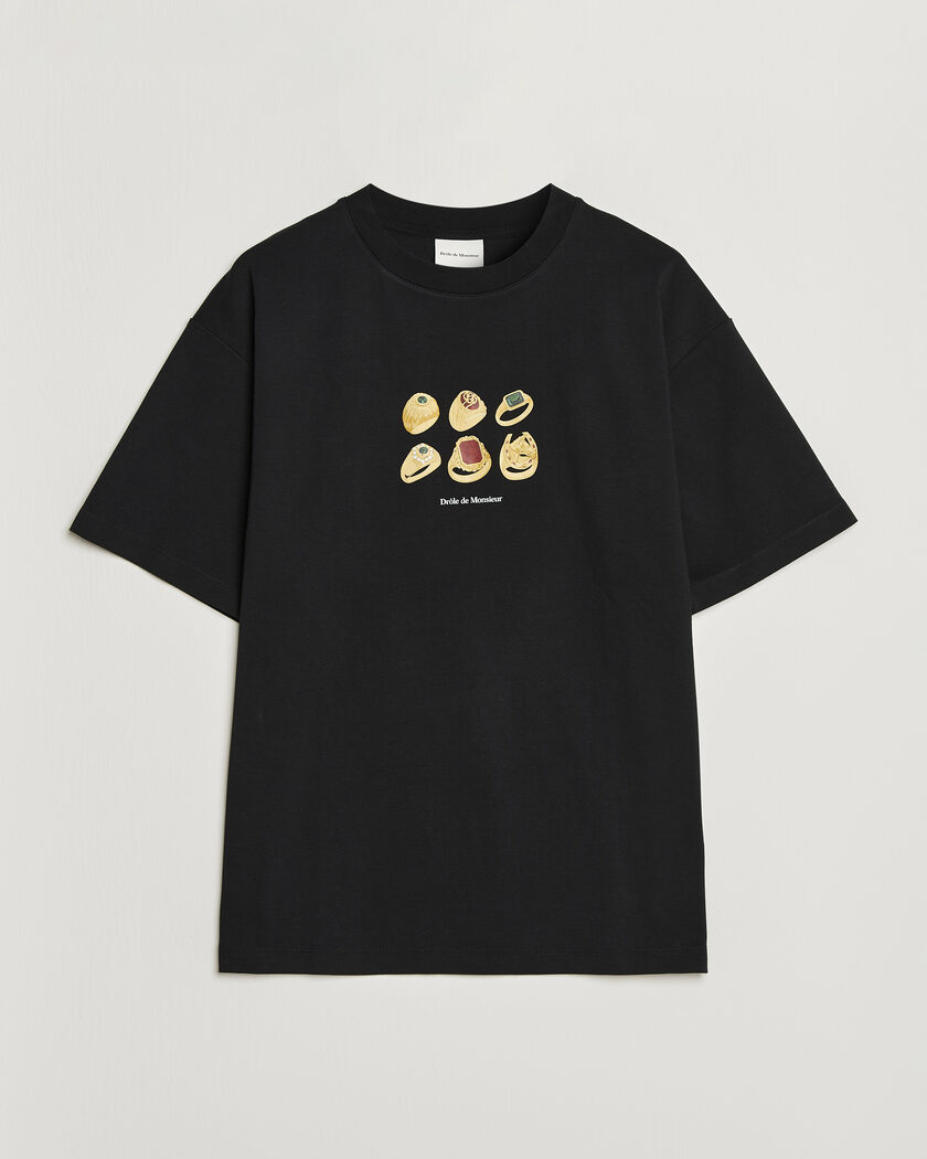 Drôle de Monsieur Rings T-Shirt Black – Musta