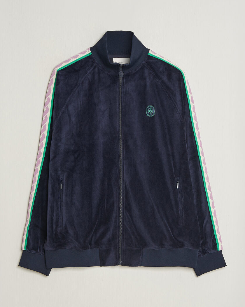 Drôle de Monsieur Survêtement Velours Track Jacket Navy – Sininen