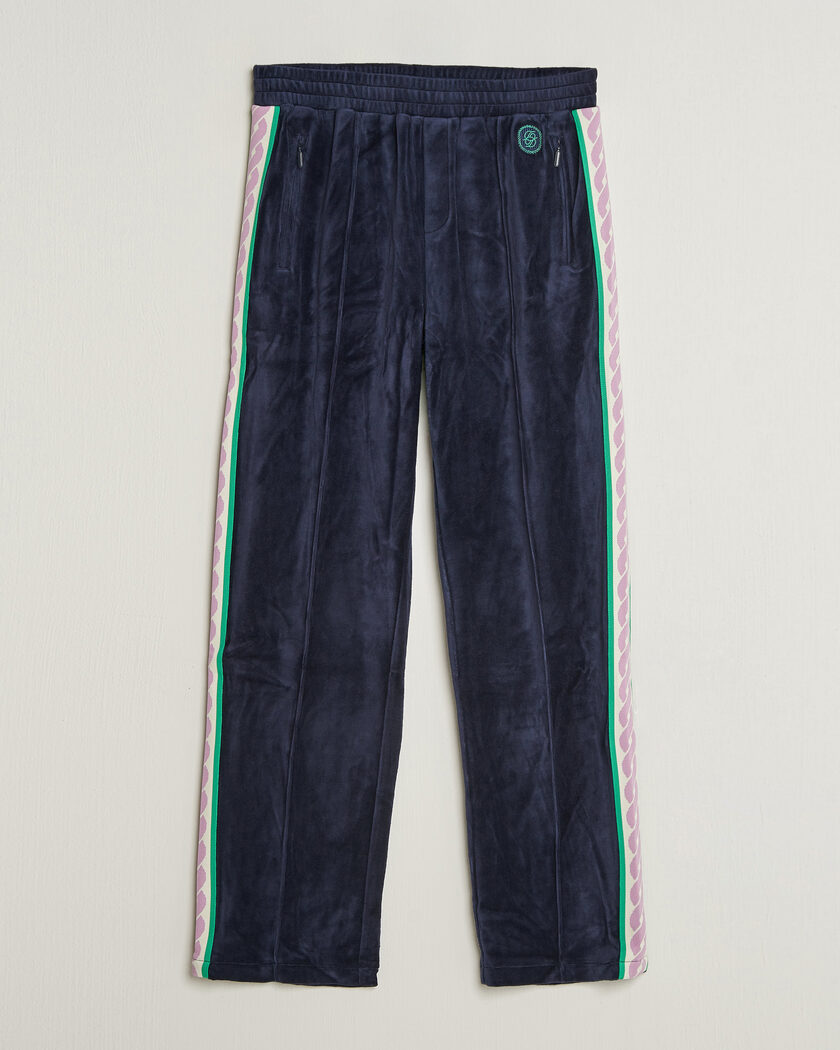 Drôle de Monsieur Survêtement Velours Track Pants Navy – Sininen
