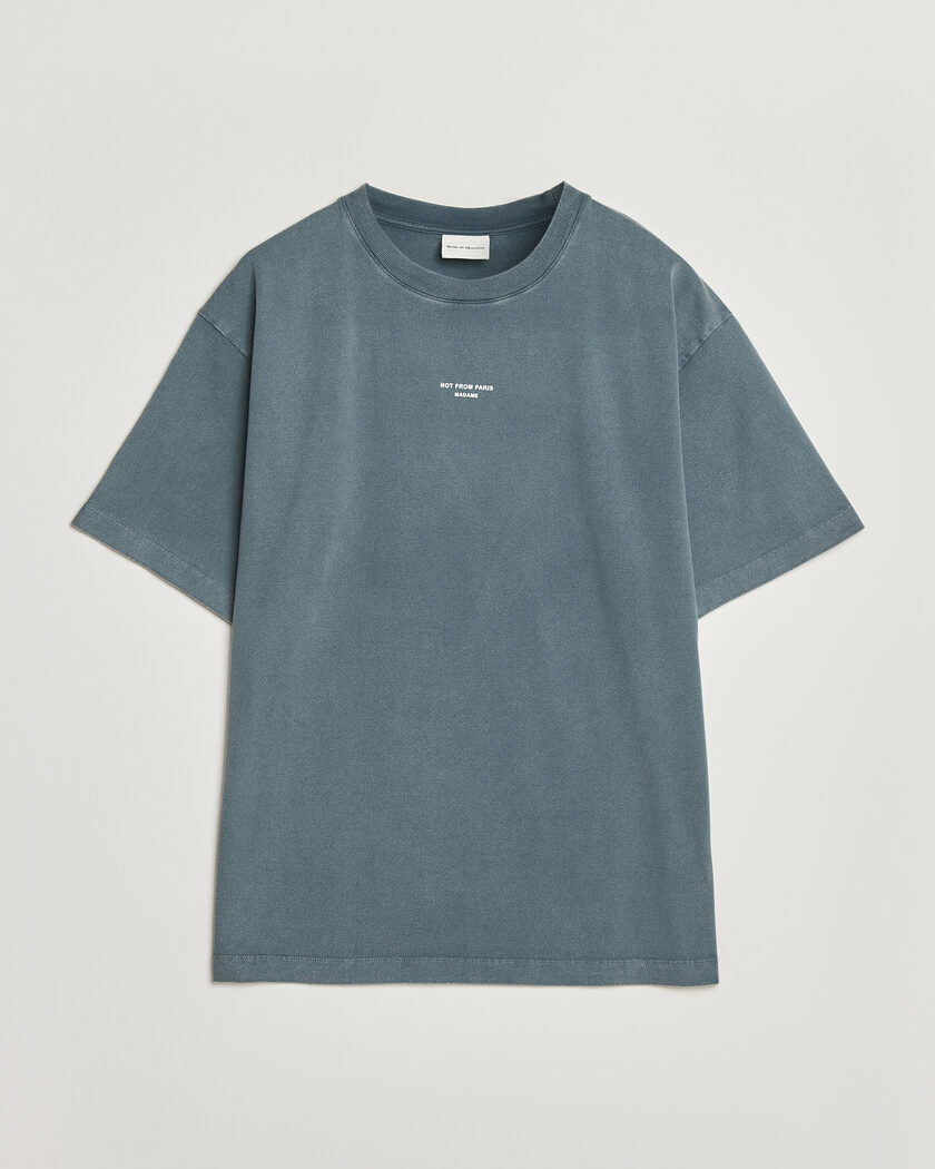 Drôle de Monsieur Classic Slogan T-Shirt Dark Grey – Harmaa