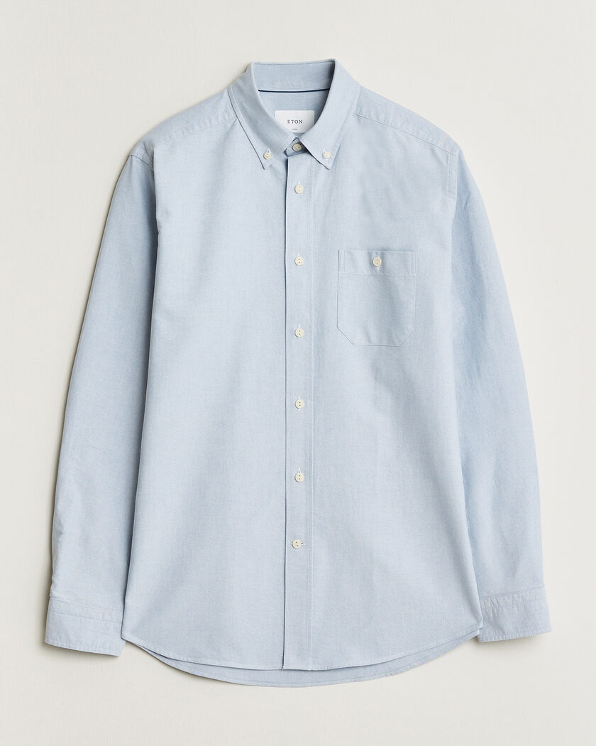 Eton Regular Fit Ivy Oxford Shirt Light Blue – Sininen