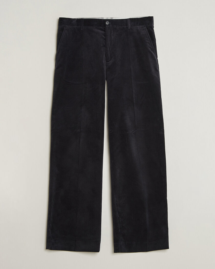 Filippa K Hector Corduroy Trousers Dark Navy – Sininen
