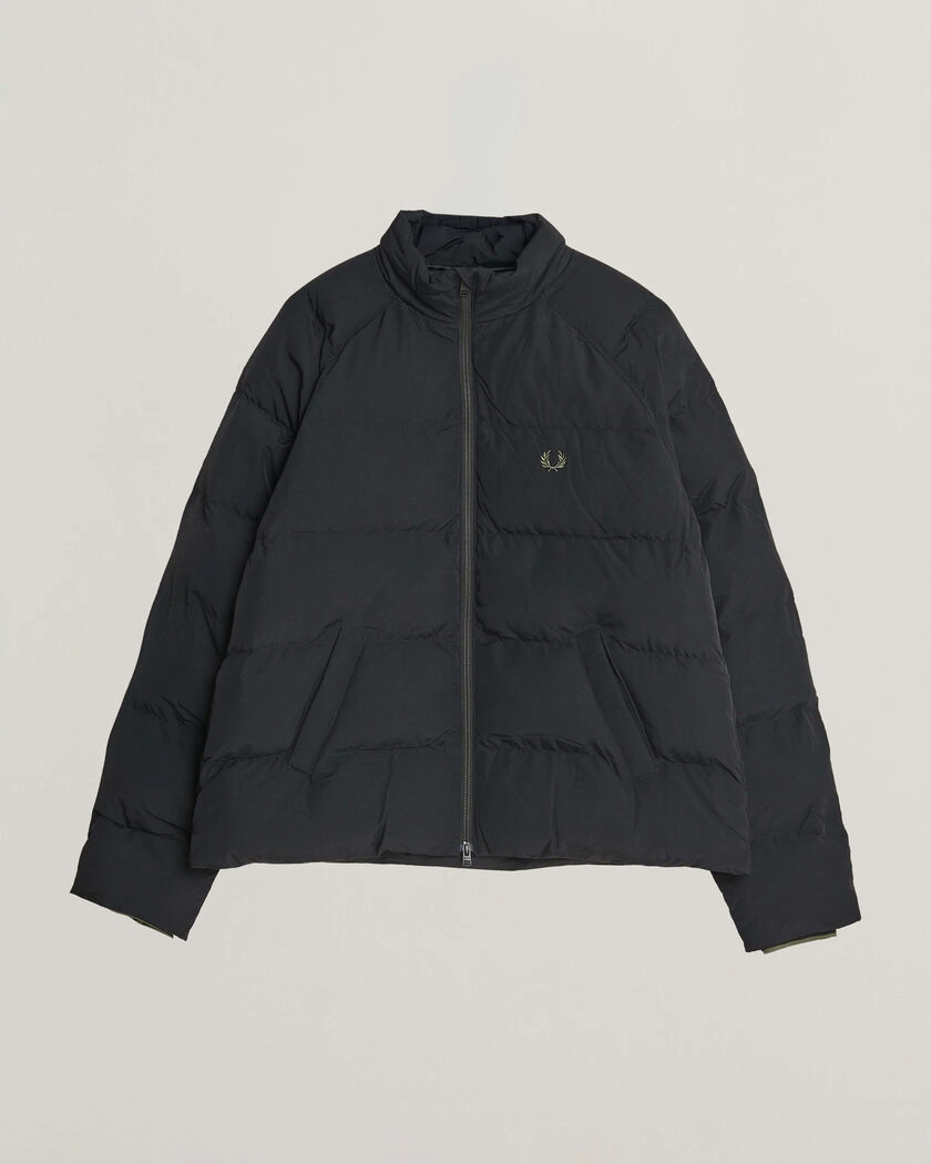 Fred Perry Raglan Sleeve Padded Jacket Black – Musta