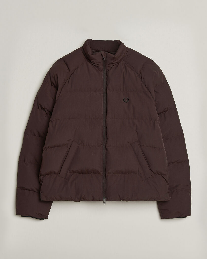 Fred Perry Raglan Sleeve Padded Jacket Rich Brown – Ruskea