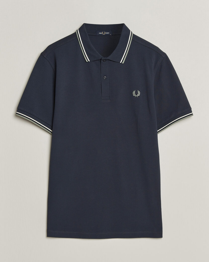 Fred Perry Twin Tipped Polo Shirt Dark Airforce – Sininen