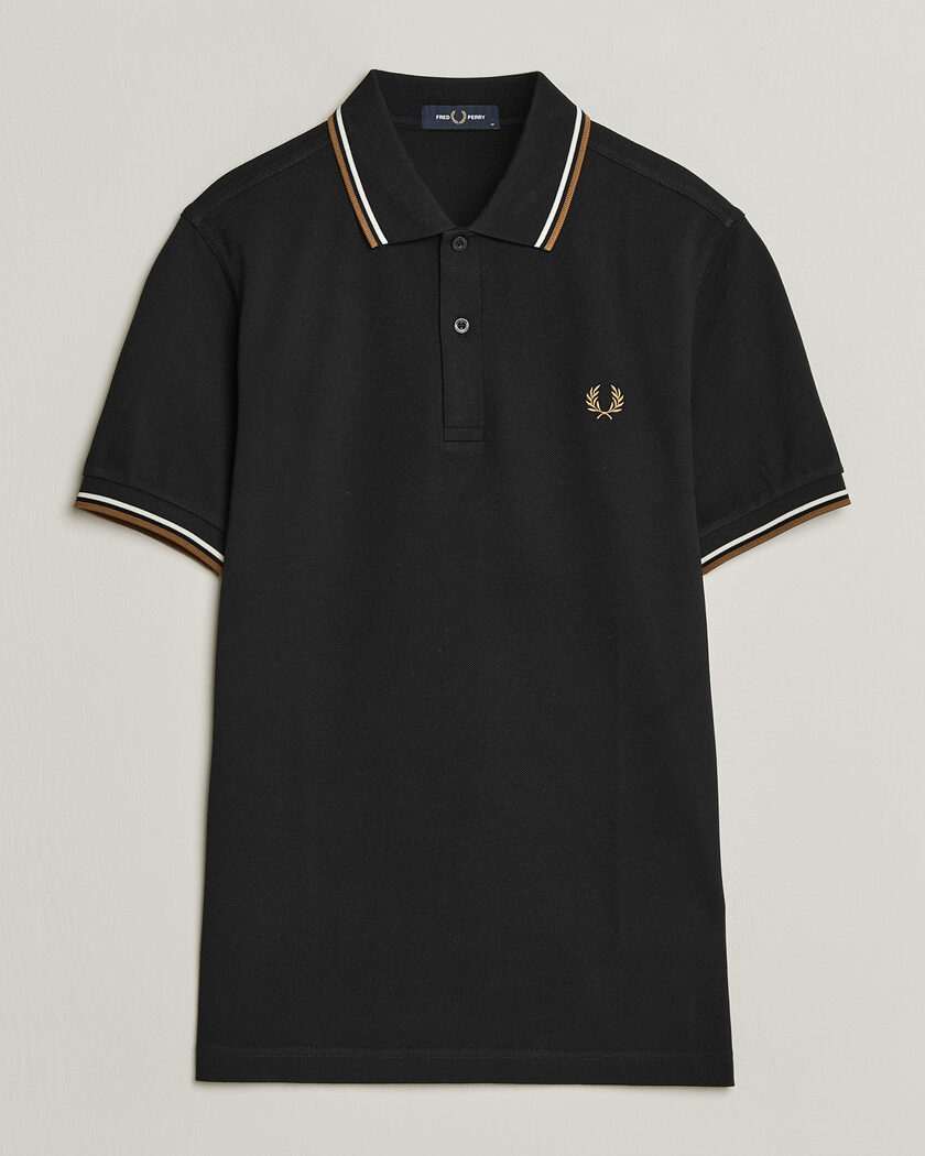 Fred Perry Twin Tipped Polo Shirt Black – Musta
