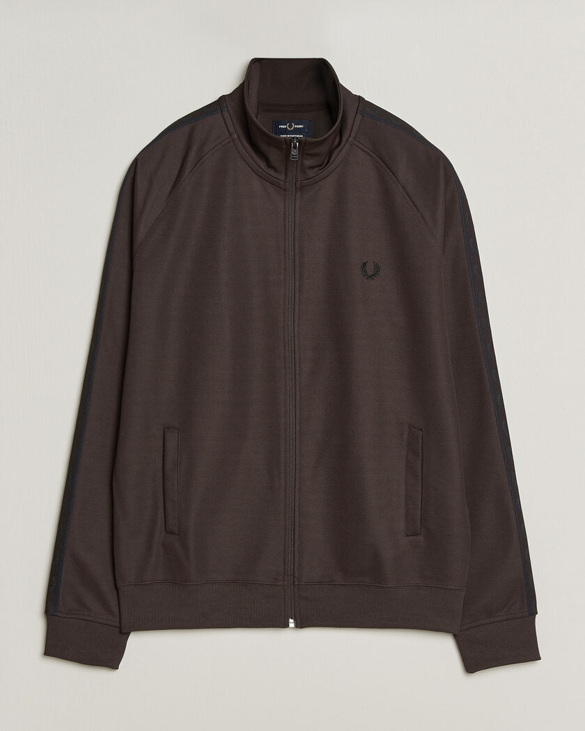 Fred Perry Taped Track Jacket Rich Brown – Ruskea