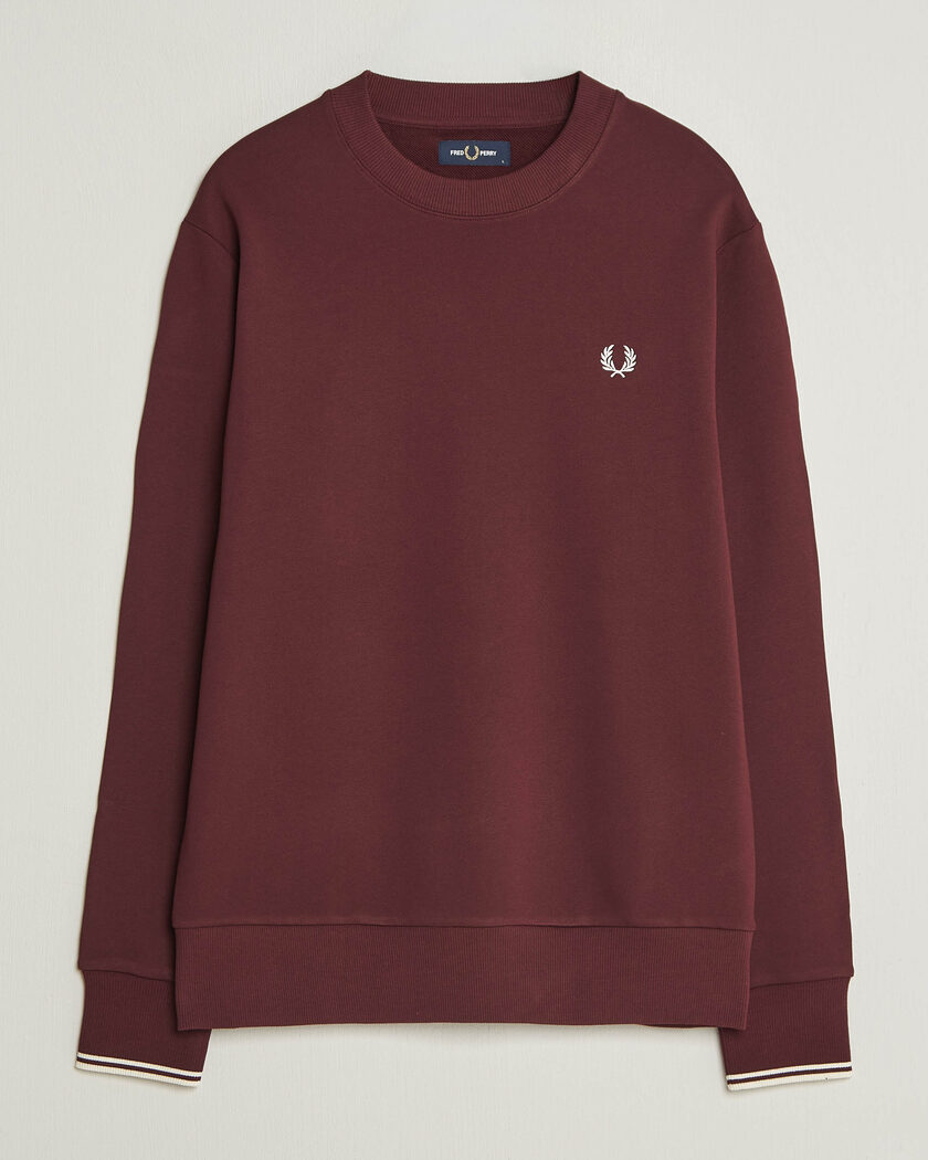 Fred Perry Crew Neck Sweatshirt Oxblood – Punainen