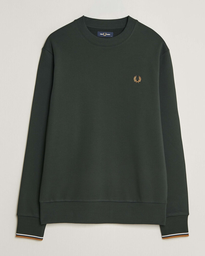 Fred Perry Crew Neck Sweatshirt Night Green – Vihreä