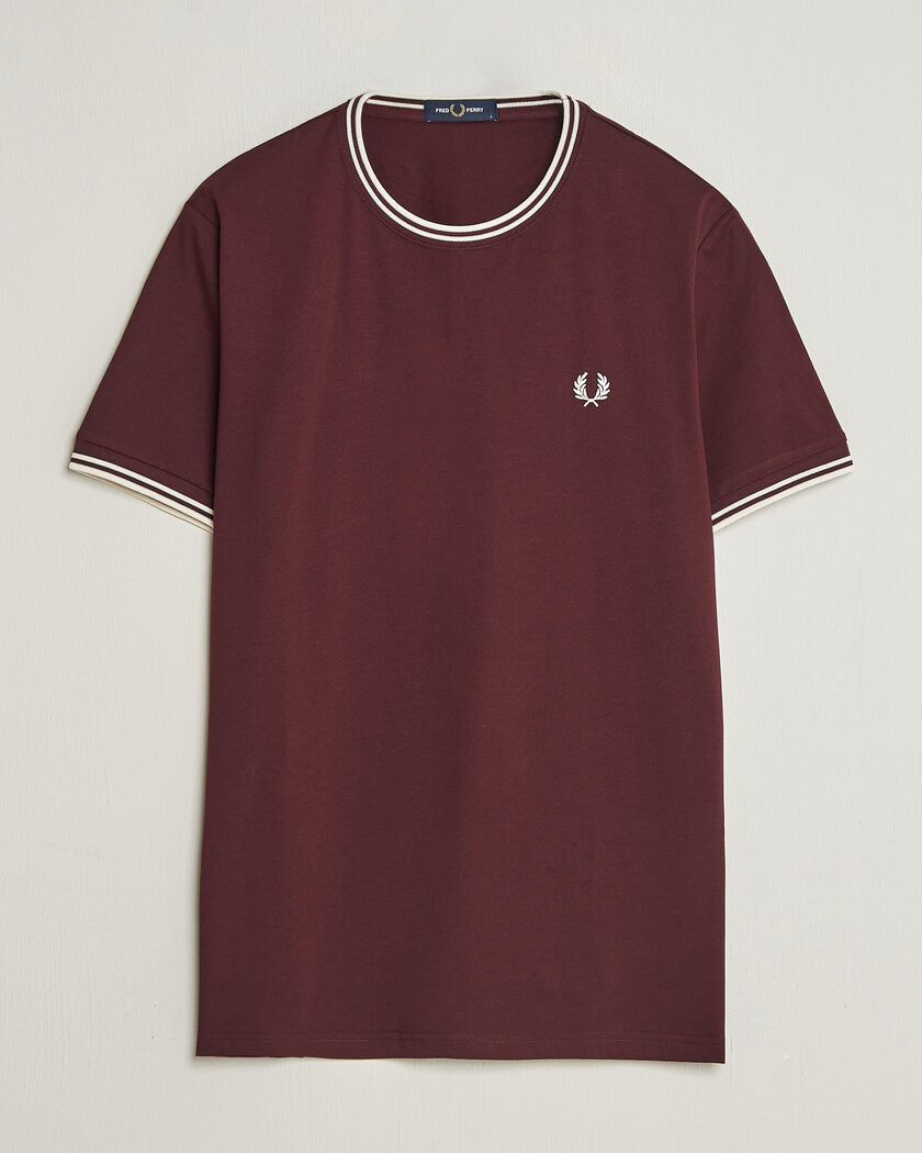 Fred Perry Twin Tipped T-Shirt Oxblood – Punainen