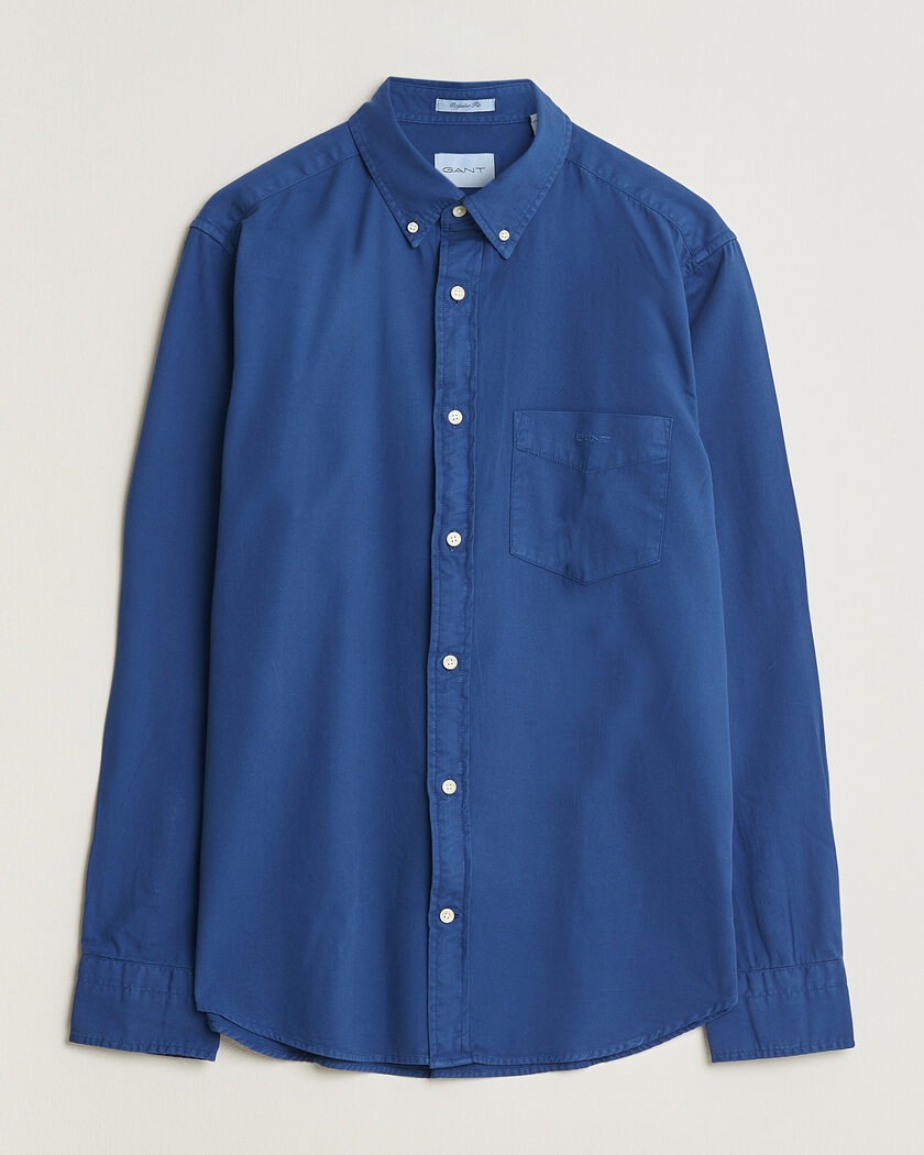 Gant Regular Fit Garment Dyed Twill Shirt Crisp Blue – Sininen