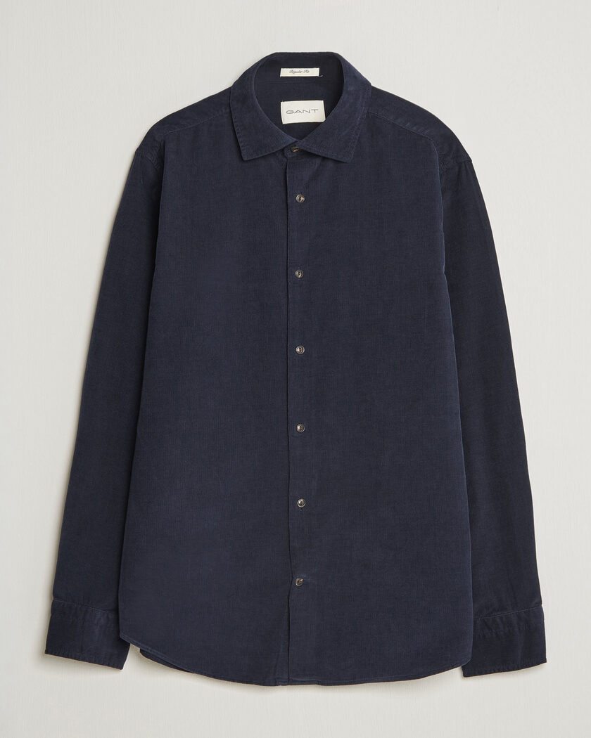 Gant Regular Fit Baby Cord Shirt Evening Blue – Sininen