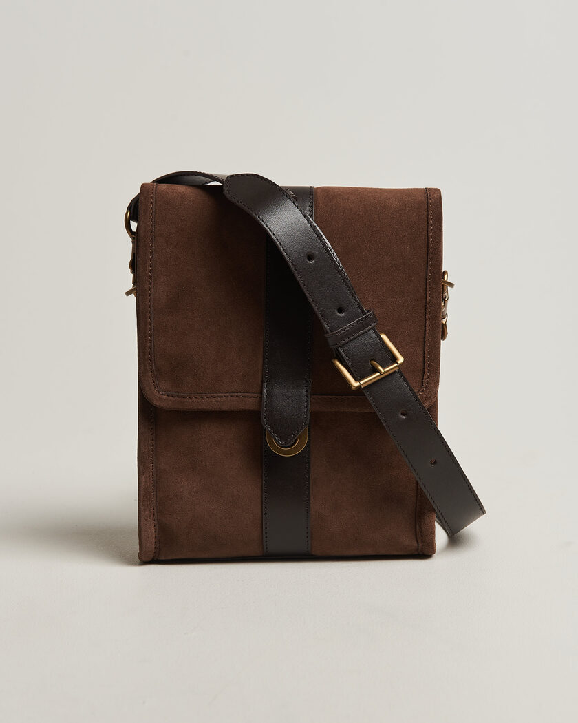Gant Suede Shoulder Bag Soil Brown – Ruskea