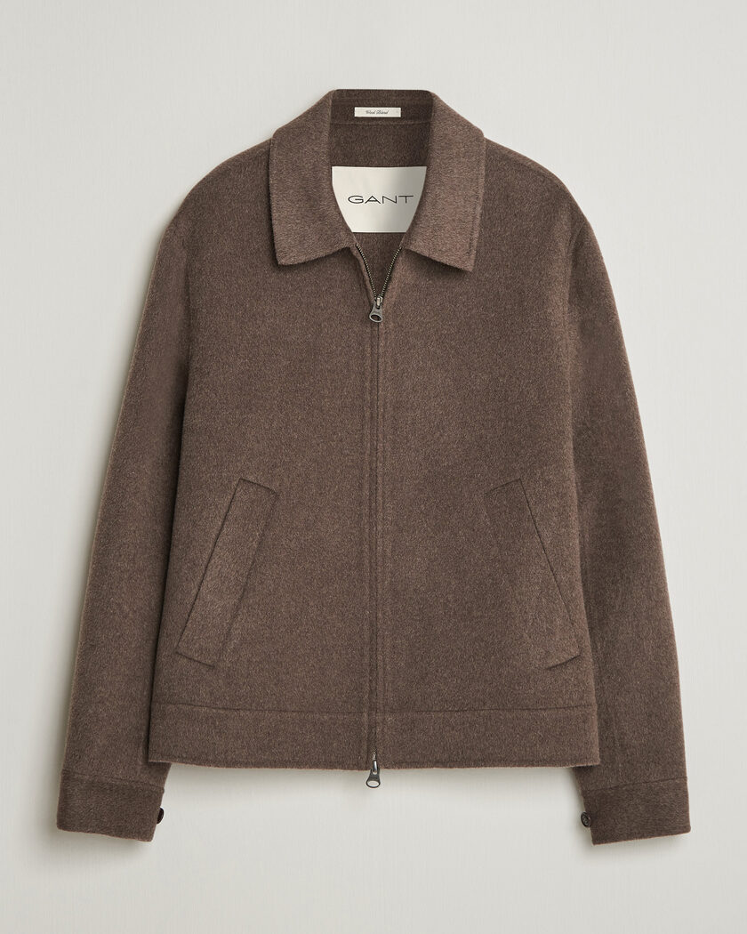 Gant Handstitched Wool/Cashmere Jacket Shadow Brown – Ruskea