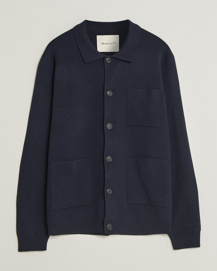 Gant Milano Knitted Cardigan Evening Blue – Sininen