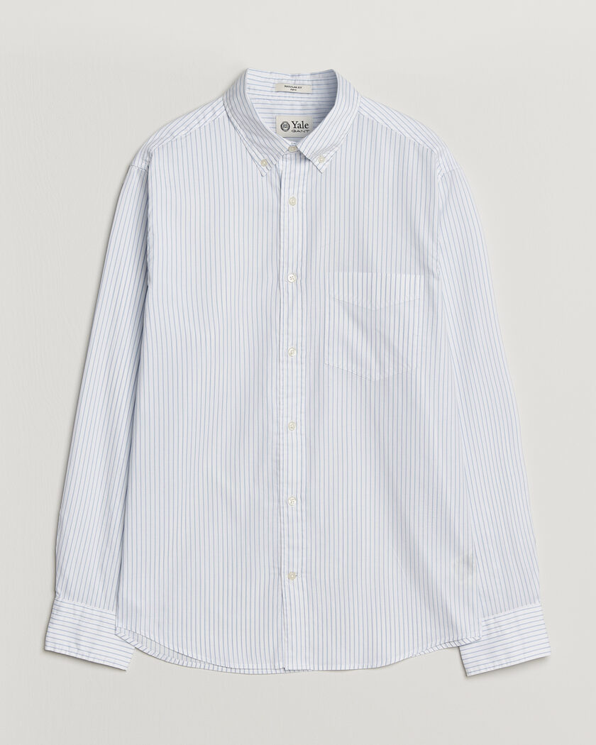 Gant YALE Regular Fit Striped Oxford Shirt Light Blue – Sininen