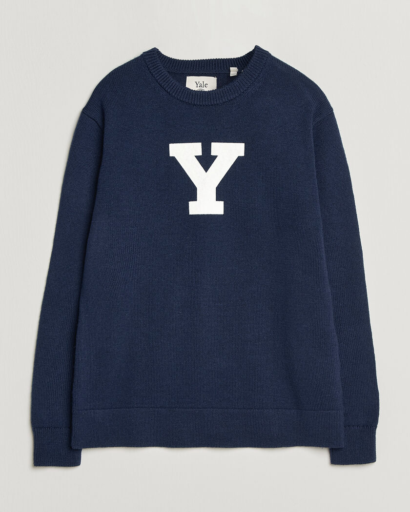  Gant YALE Merino Crew Neck Marine – Sininen