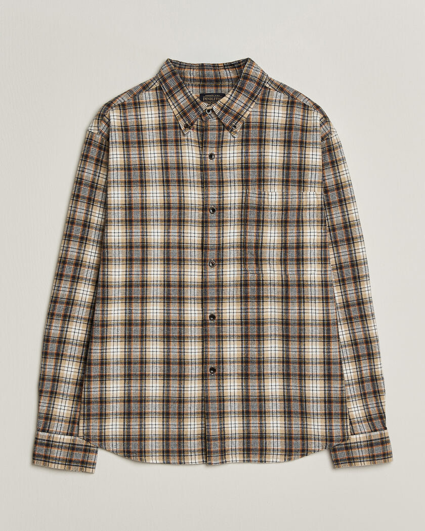Pendleton Flannel Button Down Shirt Brown Check – Monivärinen