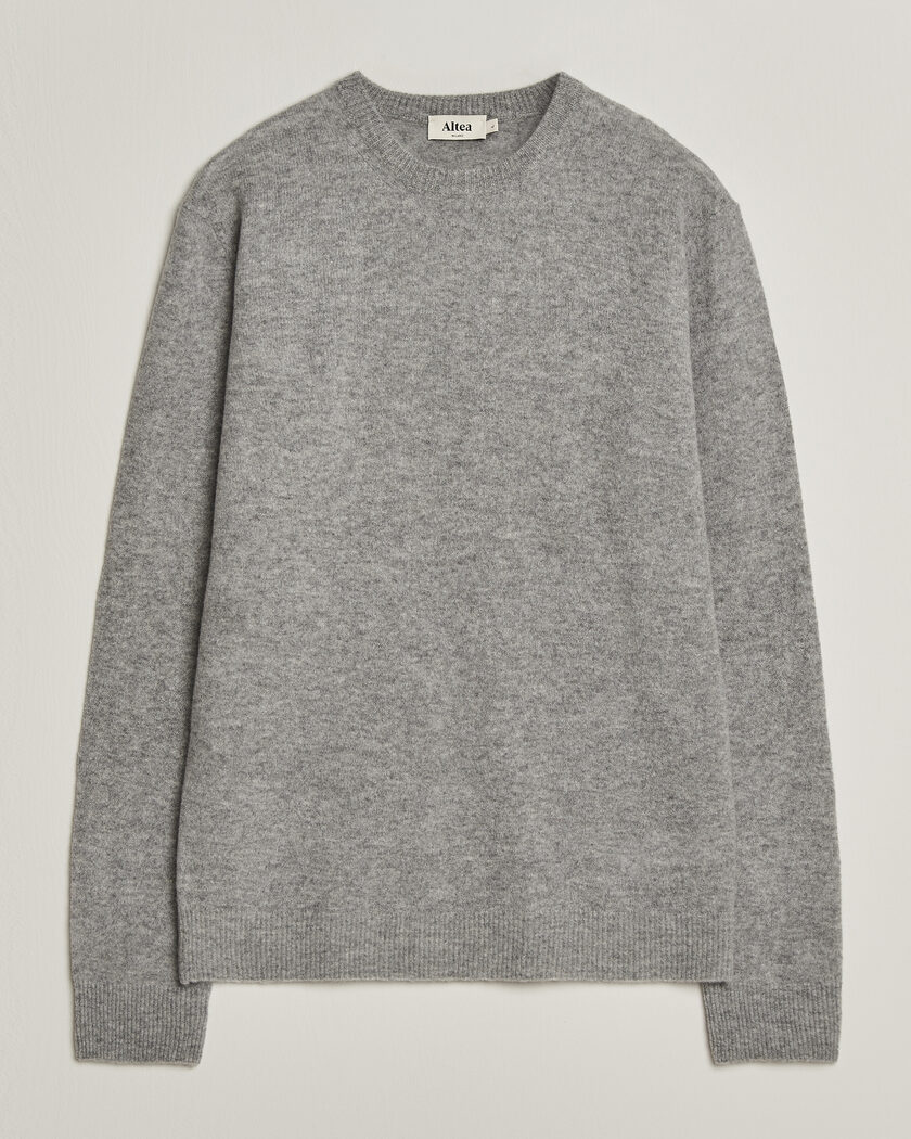  Altea Cloud Cashmere Blend Sweater Grey Melange – Harmaa