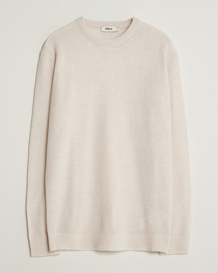 Altea Cloud Cashmere Blend Sweater Latte – Valkoinen