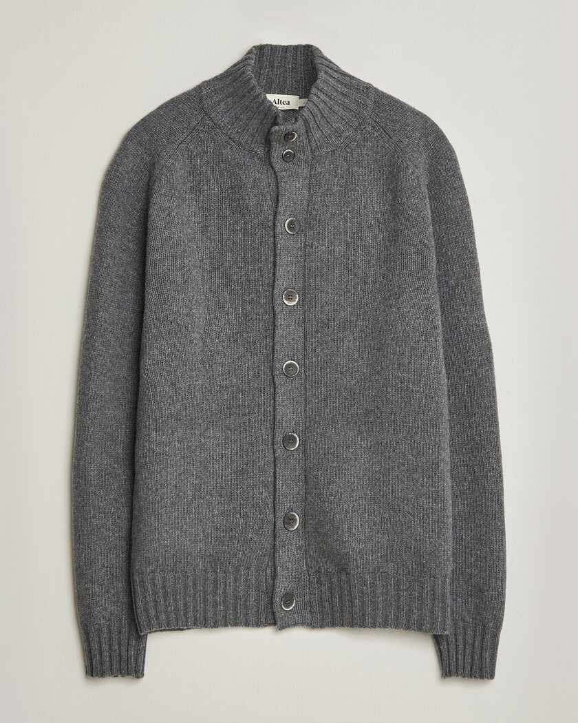 Altea Raglan Sleeve Buttoned Cardigan Grey Melange – Harmaa
