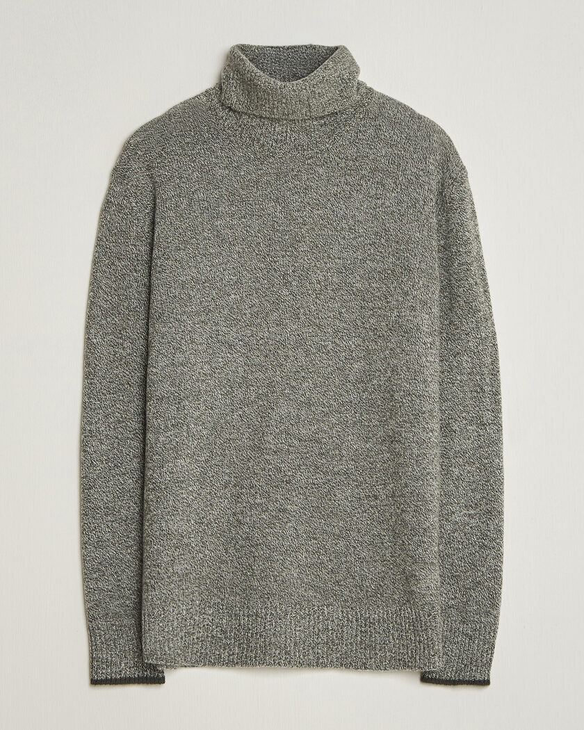 Altea Cloud Cashmere Blend Rollneck Green Melange – Vihreä