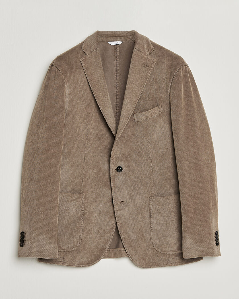 Boglioli K Jacket Corduroy Blazer Taupe – Ruskea