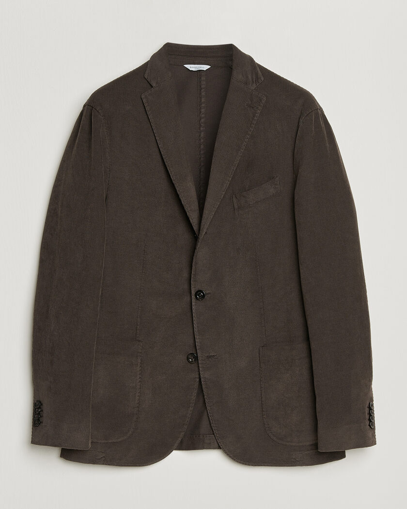 Boglioli K Jacket Corduroy Blazer Dark Brown – Ruskea