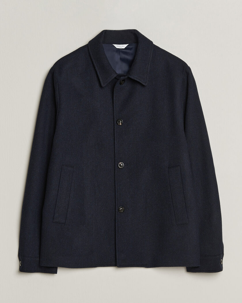 Boglioli Wool/Cashmere Solferino Jacket Navy – Sininen