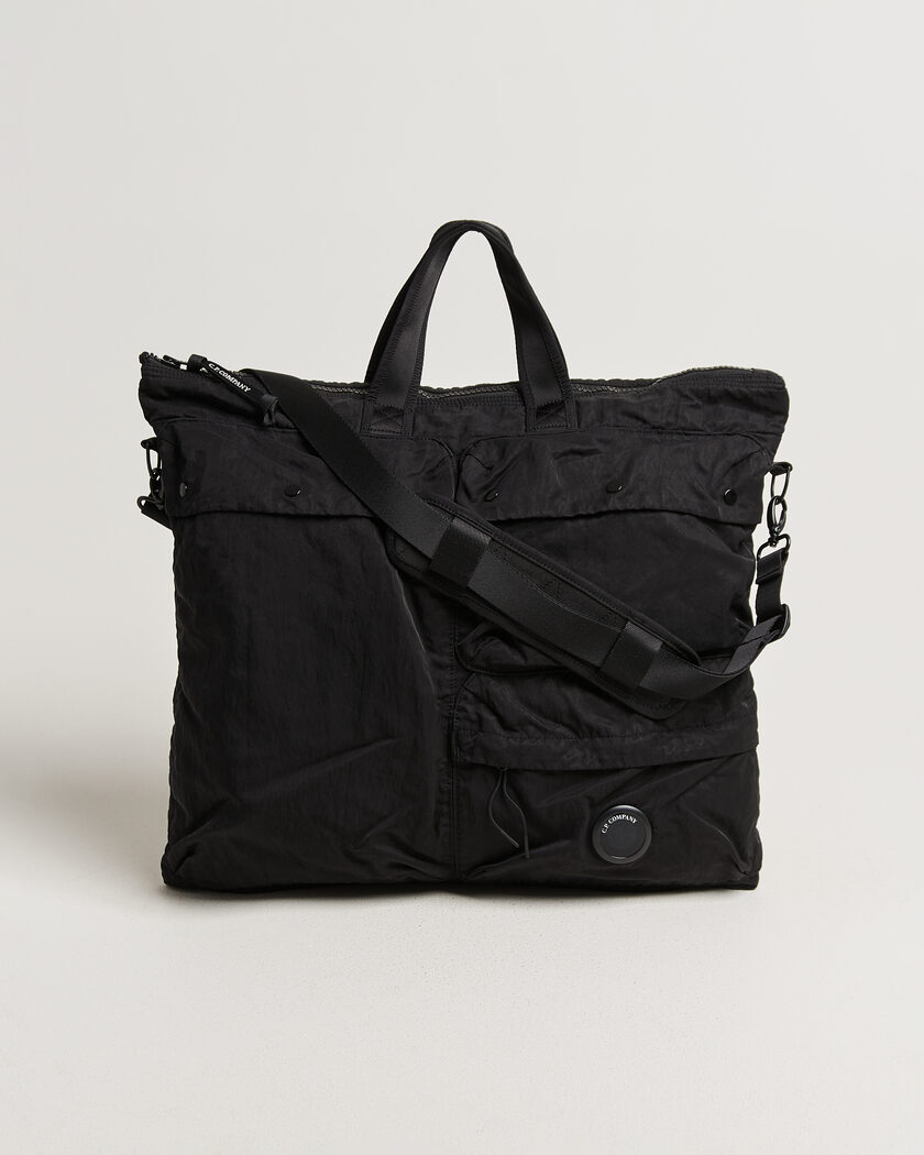 C.P. Company Nylon B Zip Tote Bag Black – Musta