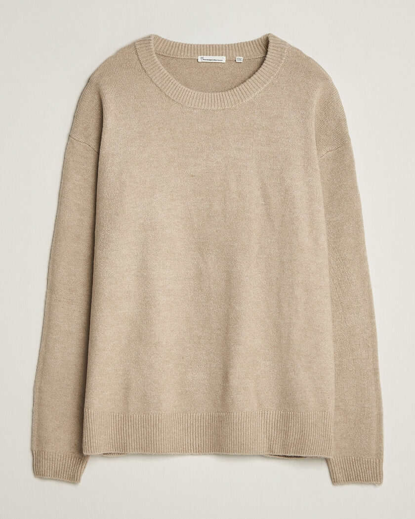 KnowledgeCotton Apparel Knitted Crewneck Feather Grey – Harmaa
