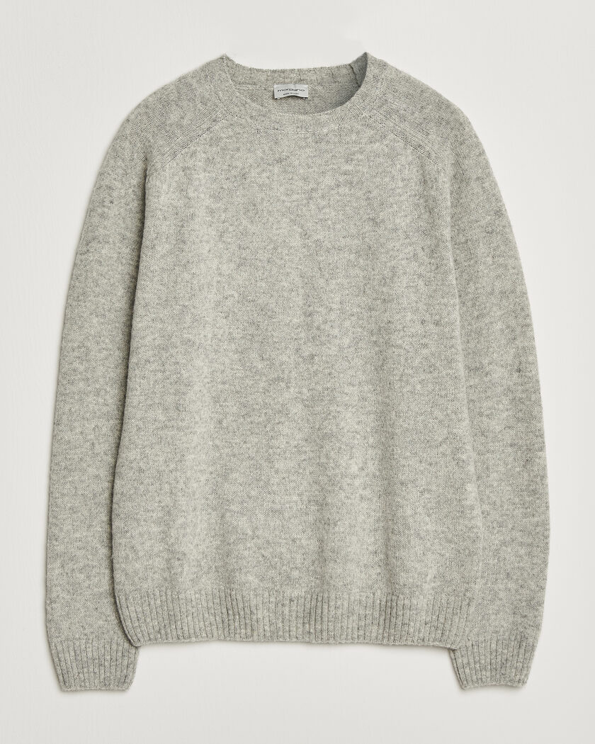 Morgano Brushed Wool Crewneck Grey – Harmaa