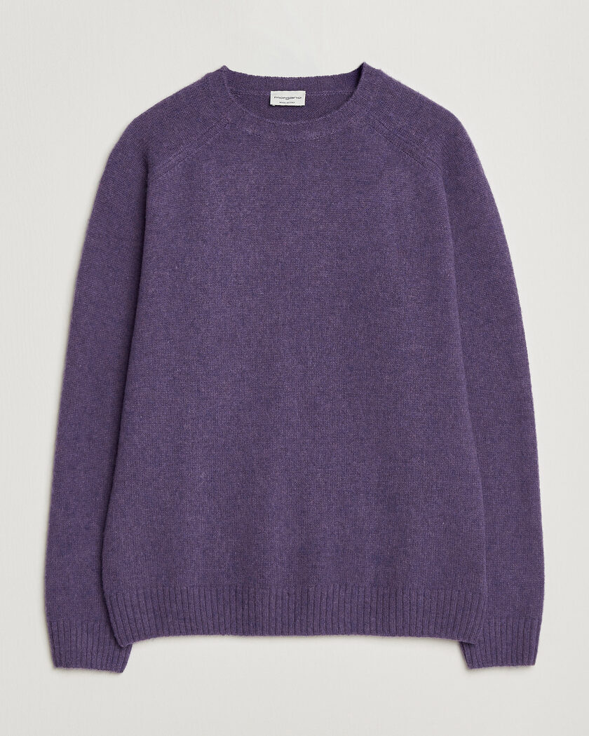 Morgano Brushed Wool Crewneck Purple – Liila