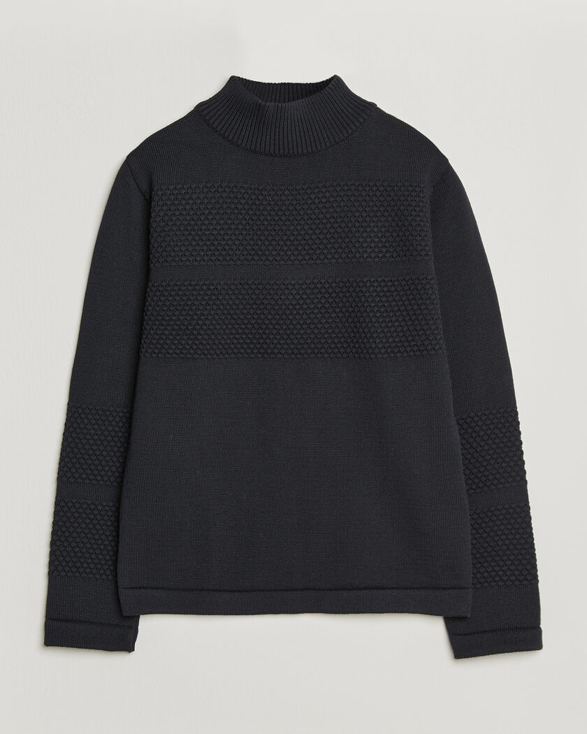 S.N.S. Herning Fisherman High Neck Navy Blue – Sininen