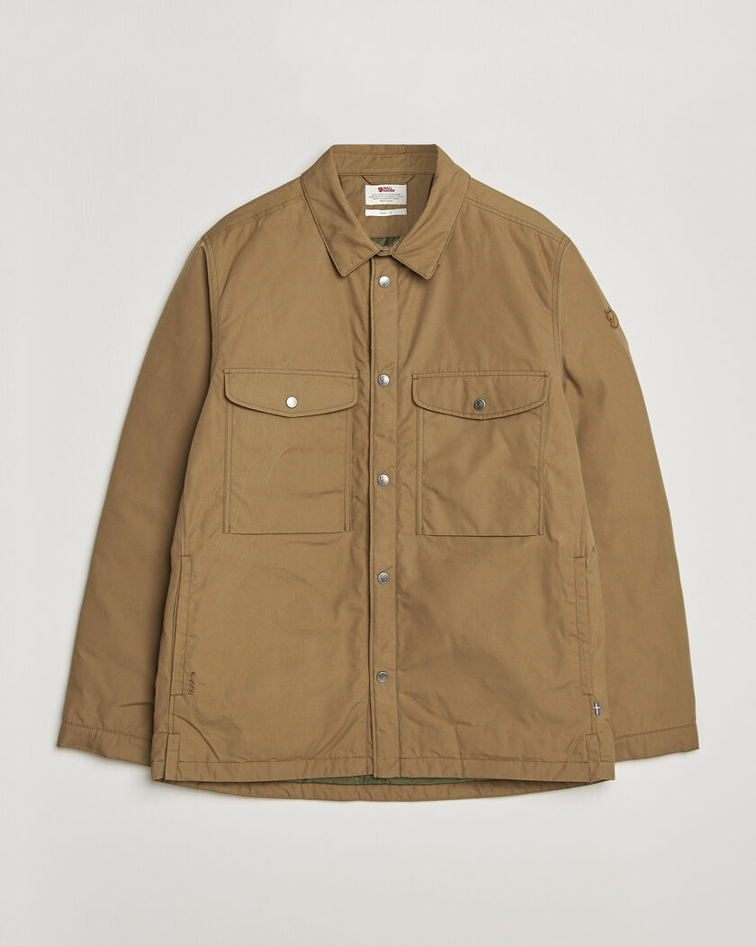 Fjällräven Övik Down Shirt Jacket Wood Brown – Ruskea