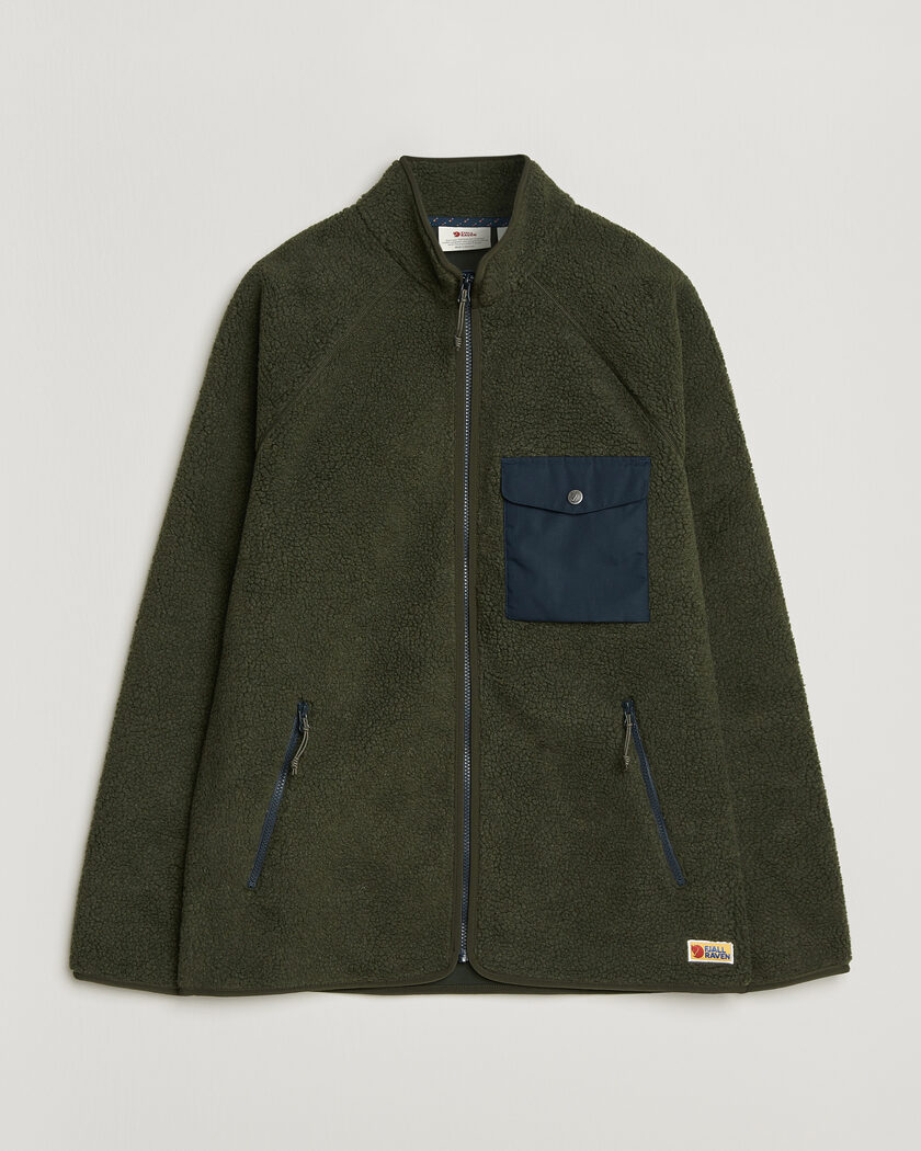 Fjällräven Vardag Pile Fleece Zip Jacket Deep Forest – Vihreä