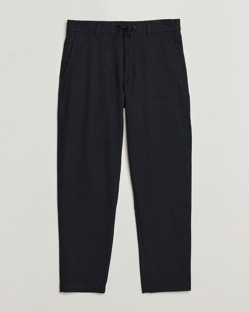 BOSS ORANGE Tapered Fit Drawstring Chino Dark Blue – Sininen