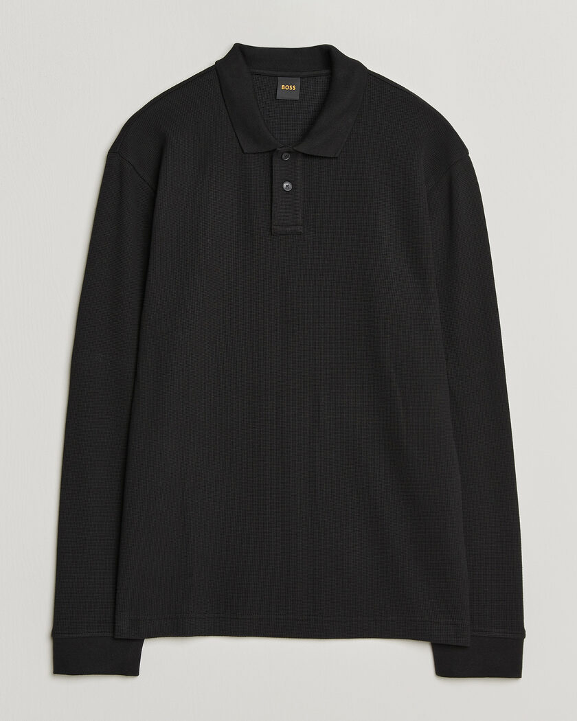 BOSS ORANGE Petempesto Polo Sweater Black – Musta