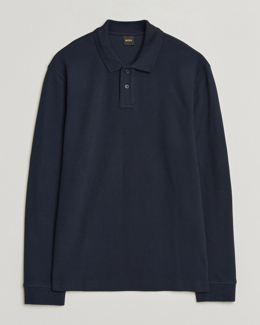 BOSS ORANGE Petempesto Polo Sweater Dark Blue – Sininen