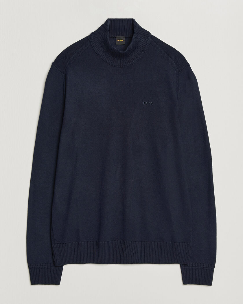 BOSS ORANGE Avac Knitted Turtleneck Dark Blue – Sininen