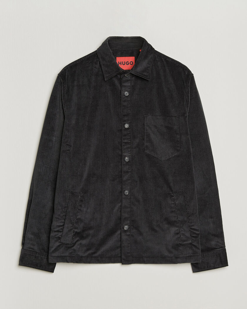 HUGO Ecord Corduroy Overshirt Black – Musta
