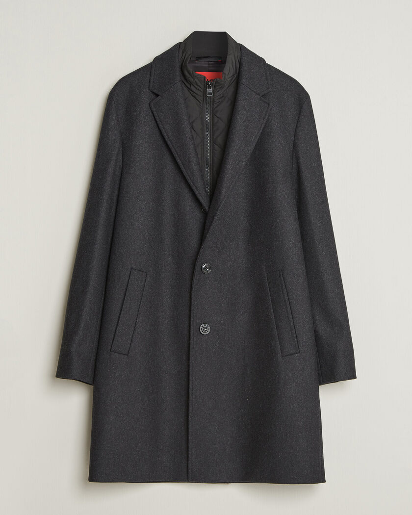 HUGO Milogan Bib Coat Black – Musta