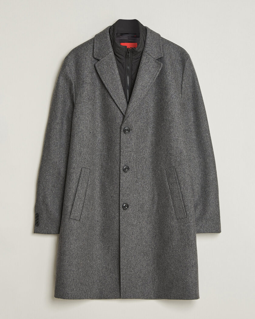 HUGO Milogan Bib Coat Dark Grey – Harmaa