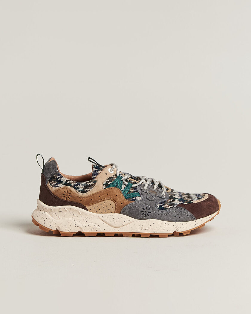 Flower Mountain Yamano 3 Suede/Houndstooth Sneaker Multi – Monivärinen