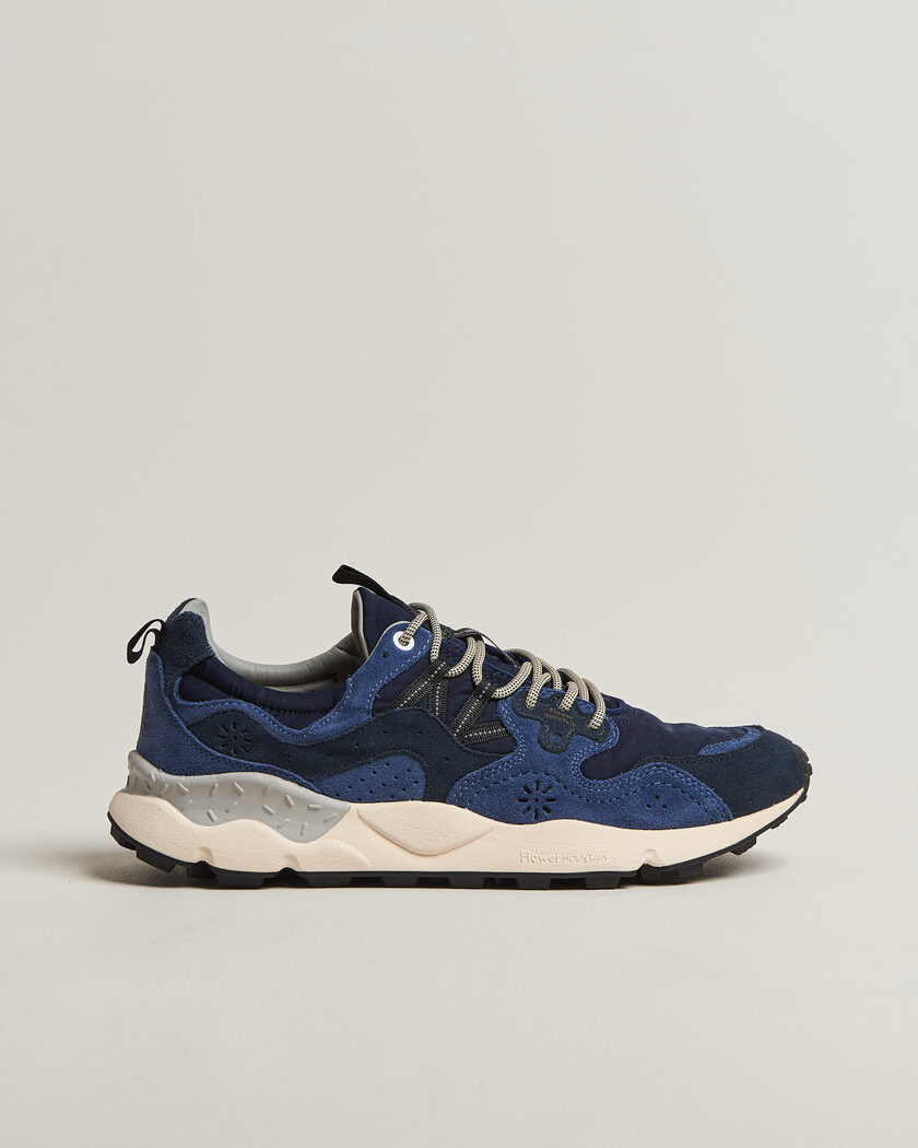 Flower Mountain Yamano 3 Cow Velour Sneaker Blue – Sininen