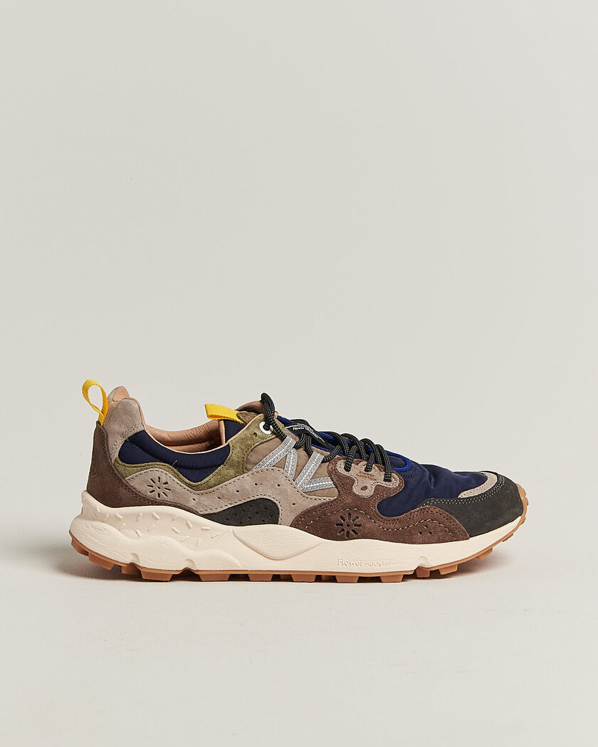 Flower Mountain Yamano 3 Suede/Nylon Sneaker Dark Grey/Brown – Harmaa